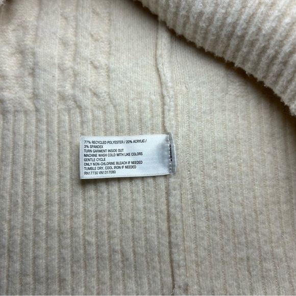 Women’s Crewneck Tunic Pullover Sweater- A New Day- Cream - Picture 8 of 8